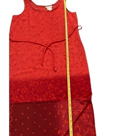 VINTAGE 90’s ombré paisley floral maxi dress with side slit - Picture 5 of 9